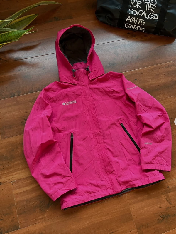 VINTAGE GORE-TEX COLUMBIA JACKET (WATERPROOF, DETACHABLE HOOD) (RARE FIND, BEST FOR STYLING)