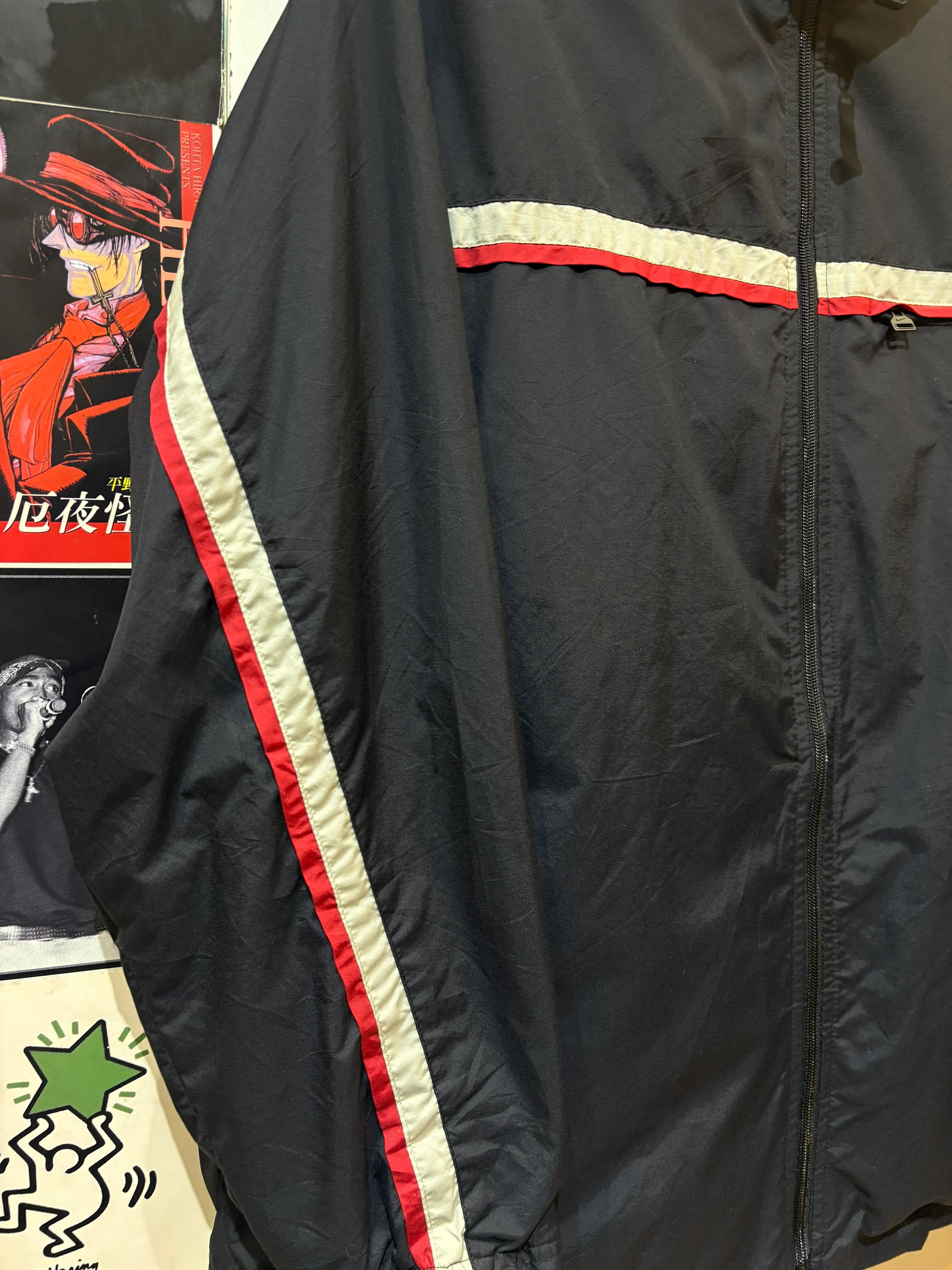 NIKE NAVY BLUE AND RED WIND CHEATER