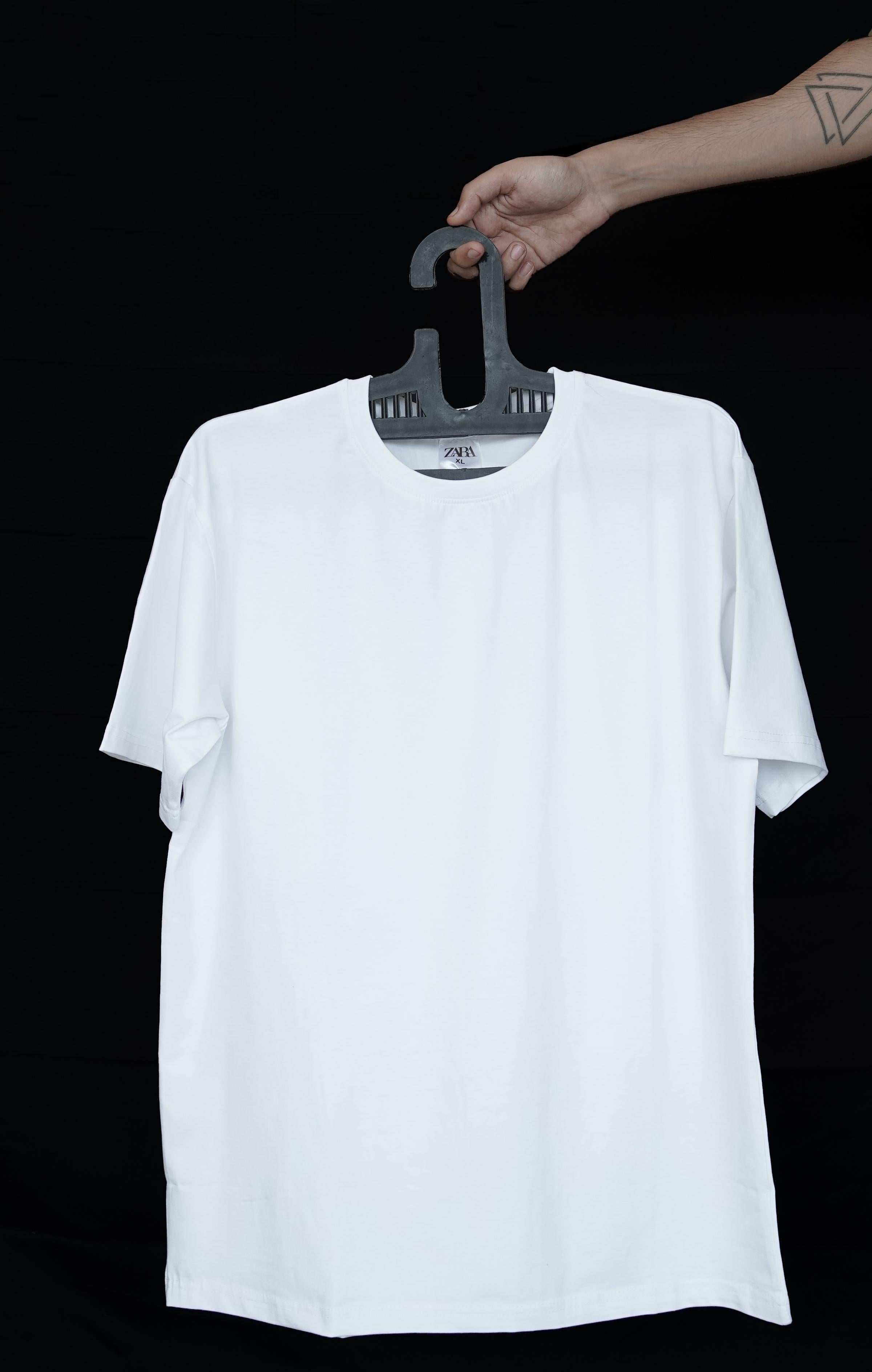 White BASIC T-shirt
