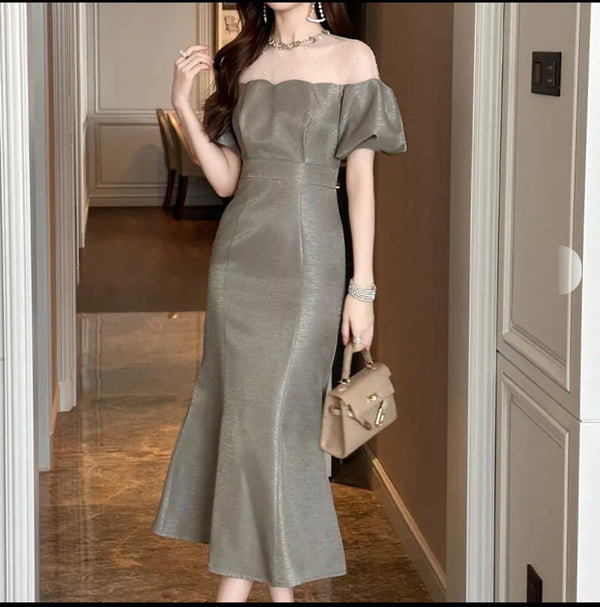 Gray Mermaid dress