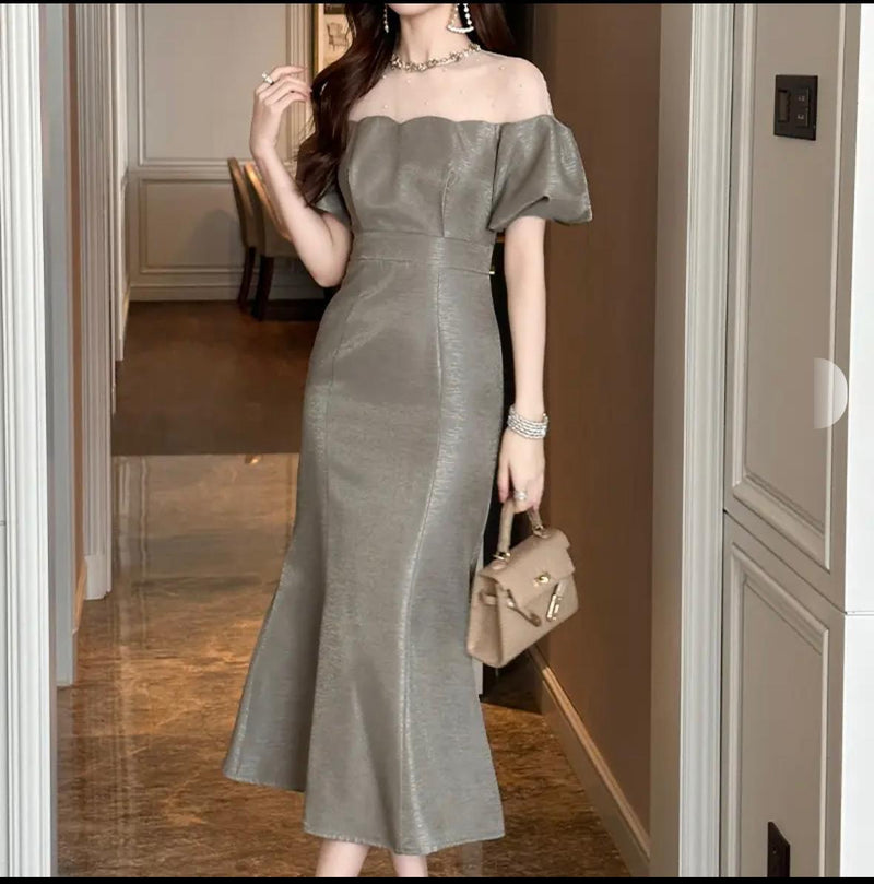 Gray Mermaid dress
